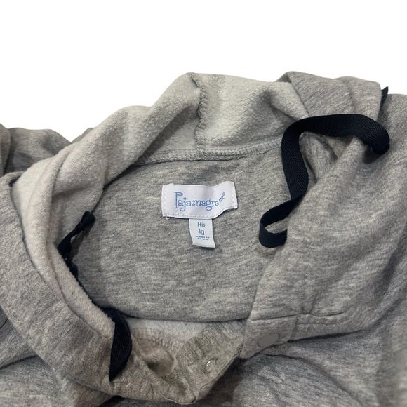 Pajamagram Men’s Gray Hoodie Medium - Picture 4 of 6
